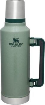 Stanley Classic Legendary Vacuum Bottle 2.0 qt | Wide Mouth with Leakproof Cup Lid |Keep Drinks Hot or Cold | Packable for Travel | Insulated Stainless Steel Thermal Bottle | BPA-Free|Hammertone Green - Image 2