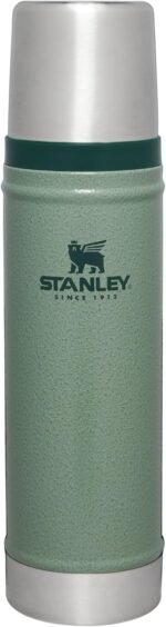Stanley Classic Legendary Vacuum Bottle 20 oz | Wide Mouth with Leakproof Cup Lid | Keep Drinks Hot or Cold | Packable for Travel | Insulated Stainless Steel Thermos | BPA-Free | Hammertone Green - Image 2