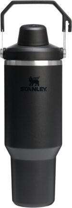Stanley IceFlow 2.0 Fast Flow Tumbler with Handle 40 oz | Twist On Angled Spout Lid | Leakproof Water Bottle | Insulated Stainless Steel | BPA-Free | Black 2.0 - Image 2