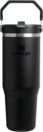 Stanley IceFlow 2.0 Flip Straw Tumbler with Handle 30 oz | Twist On Lid and Flip Up Straw | Leak Resistant Water Bottle | Insulated Stainless Steel | BPA-Free | Black 2.0 - Image 2