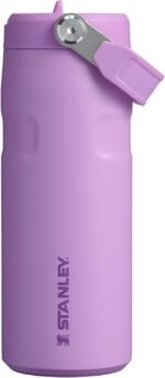 Stanley IceFlow Flip Straw 2.0 Water Bottle 16 oz | Built-In Straw with Larger Opening | Lightweight and Leak Resistant | Insulated Stainless Steel | BPA-Free | Lilac - Image 2