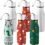Sunnychicc 6 Pack Kids Sublimation Water Bottles 17oz Stainless Steel Tumblers Portable Handle Blank for Vinyl Projects & Heat Transfer Ideal for School, Sports, Travel, Camping - Image 2