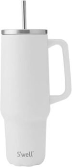 S'well Recycled Stainless Steel Tumbler XL with Straw and Handle, 40oz, Moonstone, Triple Layered Vacuum Insulated Container Keeps Drinks Cold 50 hours and Hot for 10, BPA Free - Image 2
