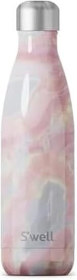 S’well Stainless Steel 17oz Water Bottle, Geode Rose Color, Triple-Layer Vacuum Insulated to Keep Drinks Cold 36 Hours and Hot 18 Hours, BPA Free - Image 2