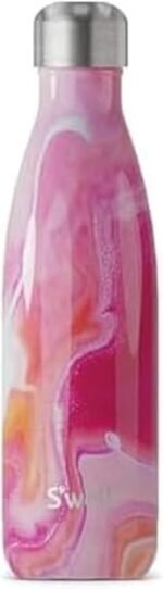 S'well Stainless Steel Water Bottle, 17oz, Rose Agate, Triple Layered Vacuum Insulated Containers Keeps Drinks Cold for 36 Hours and Hot for 18, BPA Free, Perfect for On the Go - Image 2