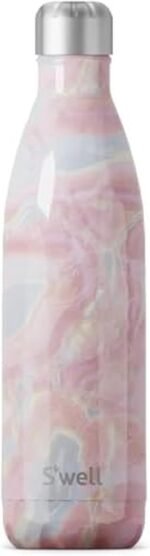 S'well Stainless Steel Water Bottle, 25oz, Geode Rose, Triple Layered Vacuum Insulated Containers Keeps Drinks Cold for 48 Hours and Hot for 24, BPA Free, Perfect for On the Go - Image 2