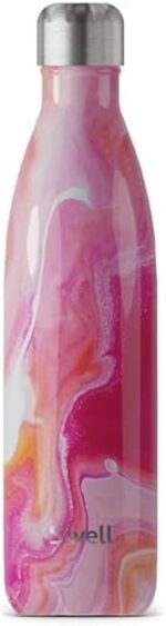 S'well Stainless Steel Water Bottle, 25oz, Rose Agate, Triple Layered Vacuum Insulated Containers Keeps Drinks Cold for 48 Hours and Hot for 24, BPA Free, Perfect for On the Go - Image 2