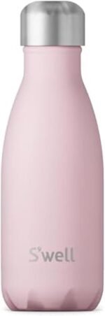 S'well Stainless Steel Water Bottle, 9oz, Pink Topaz, Triple Layered Vacuum Insulated Containers Keeps Drinks Cold for 24 Hours and Hot for 12, BPA Free, Perfect for On the Go - Image 2