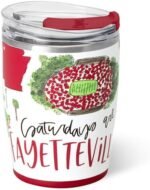 Swig Life 12oz Insulated Tumbler, Travel Coffee Tumbler with Lid, Cup Holder Friendly Travel Coffee Mug, Stainless Steel, 12 oz Reusable Insulated Coffee Mug (Saturdays in Fayetteville) - Image 2