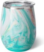 Swig Life 14oz Stemless Wine Cup, Insulated Wine Tumbler with Lid, Stainless Steel Travel Tumbler (Wanderlust) - Image 2