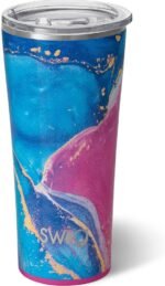 Swig Life 22oz Insulated Tumbler, Travel Coffee Tumbler with Lid, Cup Holder Friendly Travel Coffee Mug, Stainless Steel (Razzleberry) - Image 2