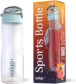 Swigg 1 BPA Free Sports Water Bottles for School Gym Bicycle Car - Leak Proof Sports Waterbottles - See Through Reusable Clear Water Bottle botella de agua Made of Tritan Plastic Refillable 20-24oz - Image 2