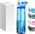 TCKJ LBRG Water bottles with Locking Lid,Travel water bottle,Water bottle with straw,and Sports water bottle with Clip handle- Tritan water bottle(Blue) - Image 2