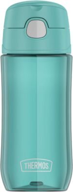 THERMOS FUNTAINER 16 Ounce Plastic Hydration Bottle with Spout, Aqua - Image 2