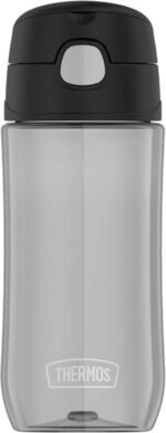 THERMOS FUNTAINER 16 Ounce Plastic Hydration Bottle with Spout, Black - Image 2