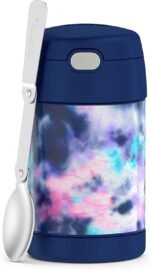 THERMOS FUNTAINER 16 Ounce Stainless Steel Vacuum Insulated Food Jar with Spoon, Tie Dye - Image 2