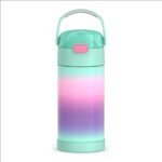 THERMOS FUNTAINER Water Bottle with Straw - 12 Ounce - Kids Stainless Steel Vacuum Insulated Water Bottle with Lid, Mint Ombre - Image 2