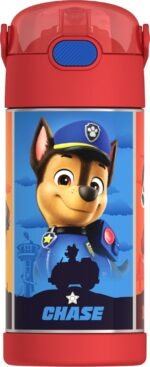 THERMOS FUNTAINER Water Bottle with Straw - 12 Ounce - Kids Stainless Steel Vacuum Insulated Water Bottle with Lid, Paw Patrol - Image 2