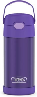 THERMOS FUNTAINER Water Bottle with Straw - 12 Ounce - Kids Stainless Steel Vacuum Insulated Water Bottle with Lid, Violet - Image 2