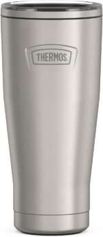 THERMOS ICON SERIES, Stainless Steel Tumbler with Slide Lock, 18 Ounce, Matte Stainless Steel - Image 2