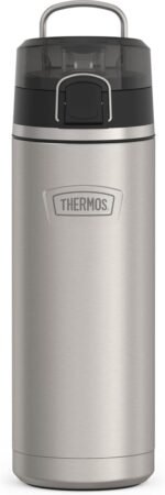 THERMOS ICON SERIES, Stainless Steel Water Bottle with Spout - 24 Ounce, Matte Stainless Steel - Vacuum Insulated Water Bottle with Lid - Image 2