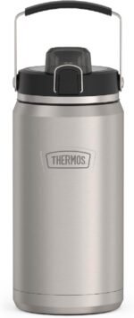 THERMOS ICON SERIES, Stainless Steel Water Bottle with Spout - 64 Ounce, Matte Stainless Steel - Vacuum Insulated Water Bottle with Lid - Image 2