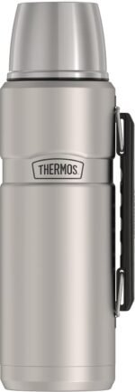 THERMOS Stainless King Vacuum-Insulated Beverage Bottle, 68 Ounce, Matte Steel - Image 2