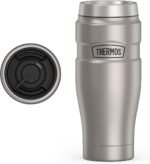THERMOS Stainless King Vacuum-Insulated Travel Tumbler, 16 Ounce, Matte Steel - Image 2