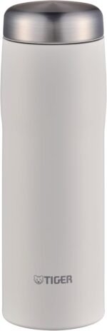 TIGER Made in Japan Vacuum Insulated Stainless Steel Water Bottle, 16 oz (480ml), WF - Moon White - Image 2