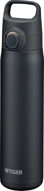 TIGER Water Bottle 27.05 oz (800ml), Ultra-Light Vacuum Insulated Travel Mug with Slanted Handle, One-Push Leak-Proof Lid, 18/8 Stainless Steel, MTA-J080KZ, Stone Black - Image 2