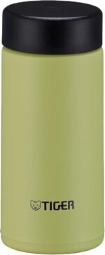 TIGER Water Bottle, 6.8 fl oz (200 ml), White Water Bottle, Screw Stainless Steel Bottle, Lid and Seal are Integrated, Easy Cap, Vacuum Insulated, Mug, Hot Water, Tumbler, Sun Yellow MMP-W020YP - Image 2
