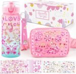 TOUPONS Birthday Gifts for Girls, Decorate Your Own Water Bottle & Crossbody Bag with Gems Stickers for Kids, Fun Back to School Christmas Easter Valentines Day Gifts for Daughter, Niece, Sister - Image 2