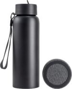 TYLT 24oz Stainless Steel Water Bottle with Built-in Bluetooth Speaker - 12-Hour Playback, Double-Wall Insulation, Portable Audio for Outdoor Adventures & Travel (Black) - Image 2