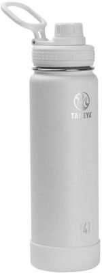 Takeya Actives Water Bottle with Spout Lid - Bottle with Double Stainless Steel Insulation - Dishwasher Safe & BPA-Free - Bottle with Spout Lid & Removable Bumper - 24 oz, Arctic - Image 2
