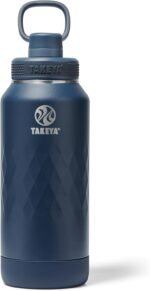 Takeya Sport 32 oz Triple-Insulated Stainless Steel Water Bottle, Spout Lid – Leakproof, Sweatproof, BPA-Free, Keeps Drinks Cold 36 Hrs, Hot 14 Hrs – Indigo - Image 2