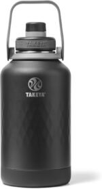 Takeya Sport 64 oz Triple-Insulated Stainless Steel Water Bottle, Spout Lid – Leakproof, Sweatproof, BPA-Free, Keeps Drinks Cold 36 Hrs, Hot 14 Hrs – Obsidian - Image 2