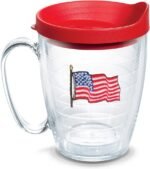 Tervis American Flag Made in USA Double Walled Insulated Tumbler Travel Cup Keeps Drinks Cold & Hot, 16oz Mug, Classic - Image 2