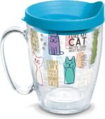 Tervis Cat Sayings Made in USA Double Walled Insulated Tumbler Travel Cup Keeps Drinks Cold & Hot, 16oz Mug, Classic - Image 2
