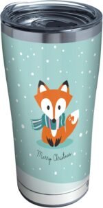 Tervis Christmas Holiday Fox Triple Walled Insulated Tumbler Travel Cup Keeps Drinks Cold & Hot, 20oz Legacy, Stainless Steel - Image 2