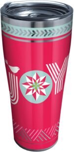 Tervis Christmas Joy Holiday Season Triple Walled Insulated Tumbler Travel Cup Keeps Drinks Cold & Hot, 30oz, Stainless Steel - Image 2