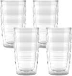 Tervis Clear & Colorful Tabletop 10oz Made in USA Double Walled Insulated Tumbler Travel Cup Keeps Drinks Cold & Hot, 10oz - 4pk, Clear - Image 2