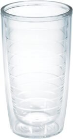 Tervis Clear & Colorful Tabletop Made in USA Double Walled Insulated Tumbler Travel Cup Keeps Drinks Cold & Hot, 16oz, Clear - Image 2