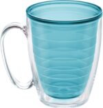 Tervis Clear & Colorful Tabletop Made in USA Double Walled Insulated Tumbler Travel Cup Keeps Drinks Cold & Hot, 16oz Mug, Blue Moon - Image 2