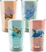 Tervis Guy Harvey - Living Reef Collection Made in USA Double Walled Insulated Tumbler Travel Cup Keeps Drinks Cold & Hot, 16oz - 4pk, Assorted - Image 2
