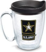 Tervis Made in USA Double Walled Army Gold Star Logo Insulated Tumbler Cup Keeps Drinks Cold & Hot, 16oz Mug, Classic - Image 2