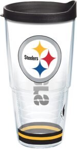Tervis NFL Pittsburgh Steelers - Arctic Made in USA Double Walled Insulated Tumbler Travel Cup Keeps Drinks Cold & Hot, 24oz, Classic - Image 2