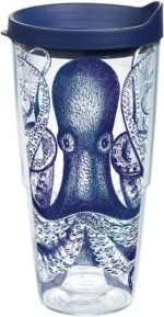 Tervis Octopus Made in USA Double Walled Insulated Tumbler Travel Cup Keeps Drinks Cold & Hot, 24oz, Classic - Image 2