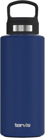 Tervis Powder Coated Stainless Steel Triple Walled Insulated Tumbler Travel Cup Keeps Drinks Cold, 32oz with High Performance Lid, Deepwater Blue - Image 2