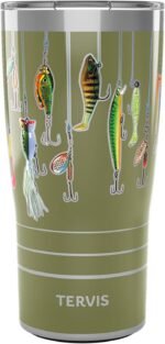 Tervis Traveler Fishing Lures Triple Walled Insulated Tumbler Travel Cup Keeps Drinks Cold & Hot, 20oz, Stainless Steel - Image 2