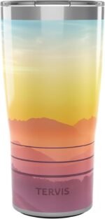 Tervis Traveler Mountain Mist Glow Triple Insulated Tumbler Travel Cup Keeps Drinks Cold & Hot, 20oz, Stainless Steel - Image 2